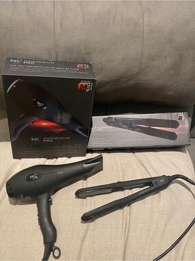 ION Magnesium Flat Iron 1.25 Inch & Magnesium Blow Dryer